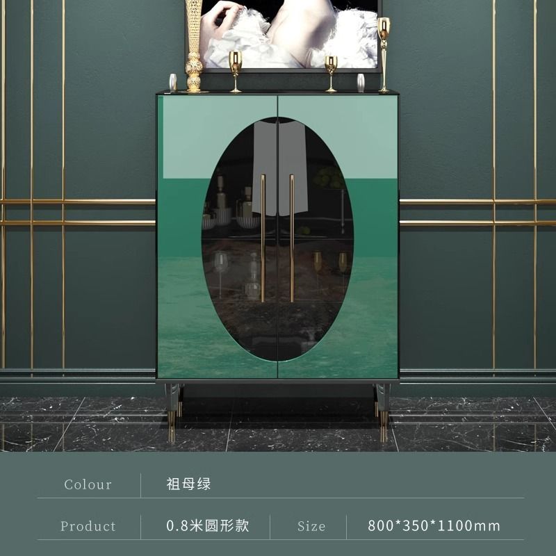 意式輕奢極簡餐邊櫃客廳靠牆玄關儲物櫃現代高檔家用茶水櫃子定製