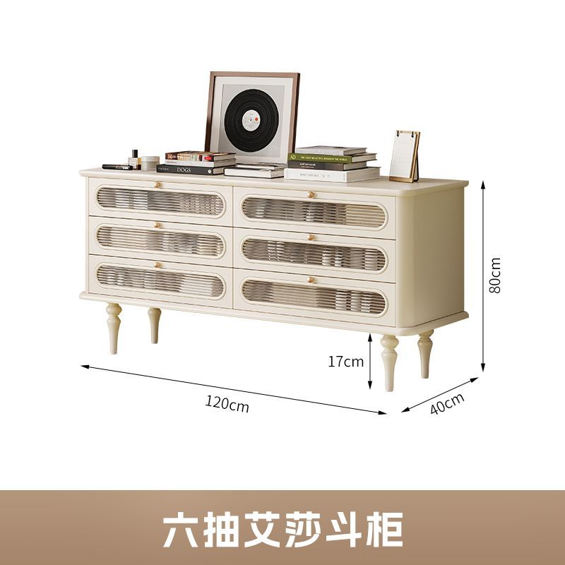 法式復古梳妝檯鬥櫃一體主臥二合一伸縮書桌化妝桌象牙白牀尾櫃