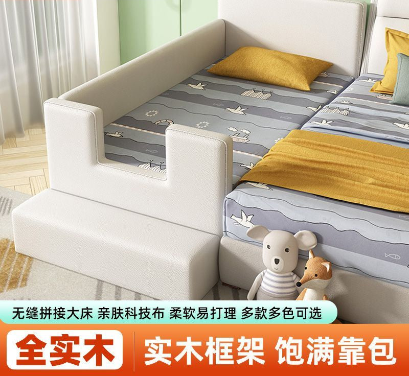 儿童拼接床加宽床拼接大床床边公主床女孩护栏床定制尺寸大人可睡