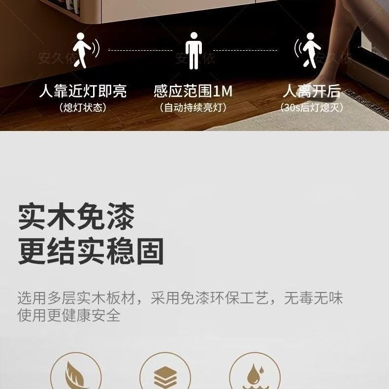 可定制奶油陶瓷侧边储物一体圆角卫生间智能洗手脸浴室柜洗漱组合