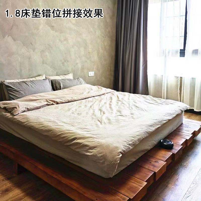 日式榻榻米实木床阳台落地单人矮床民宿地台简易床架骨架支持定制