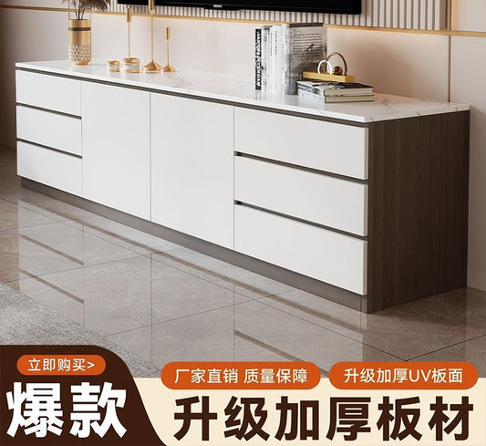 电视柜茶几组合现代简约客厅家用2025新款落地轻奢电视机柜子定制