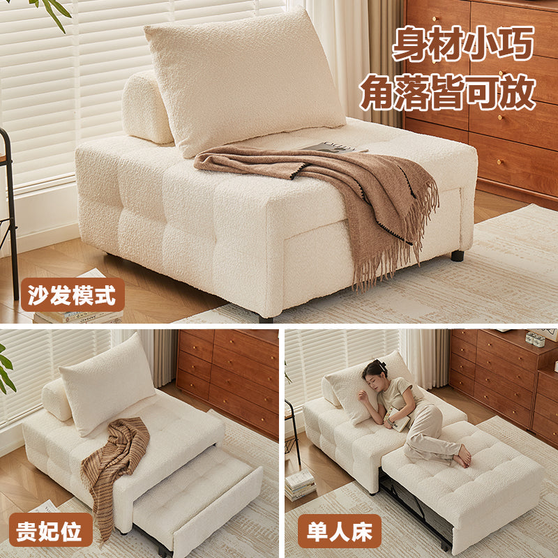 小户型两用折叠沙发床 客厅多功能二合一抽拉伸缩沙发储物沙发床