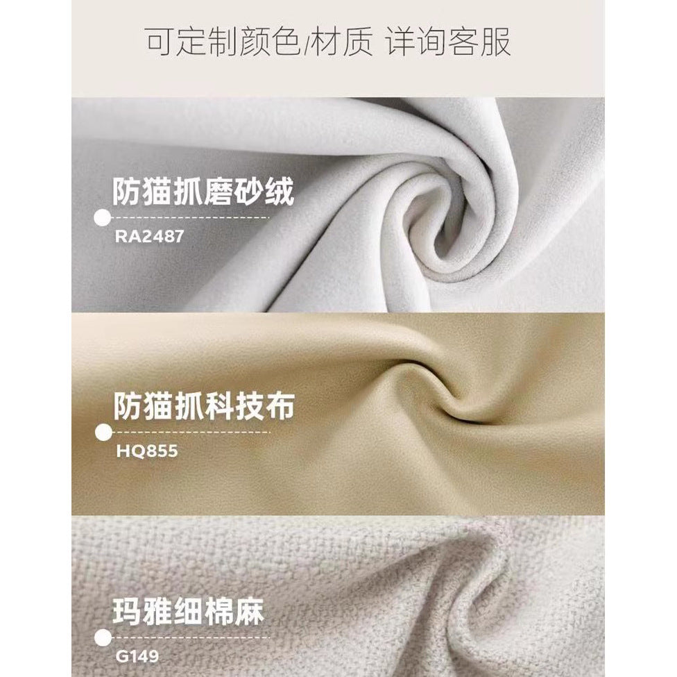 防猫抓布科技布沙发布艺客厅小户型落地款豆腐块直排简约轻奢家用