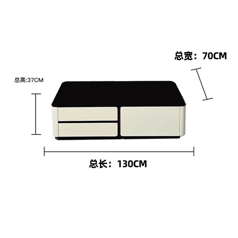 意式轻奢大理石电视柜高端马鞍皮超长落地简约现代客厅储物落地柜