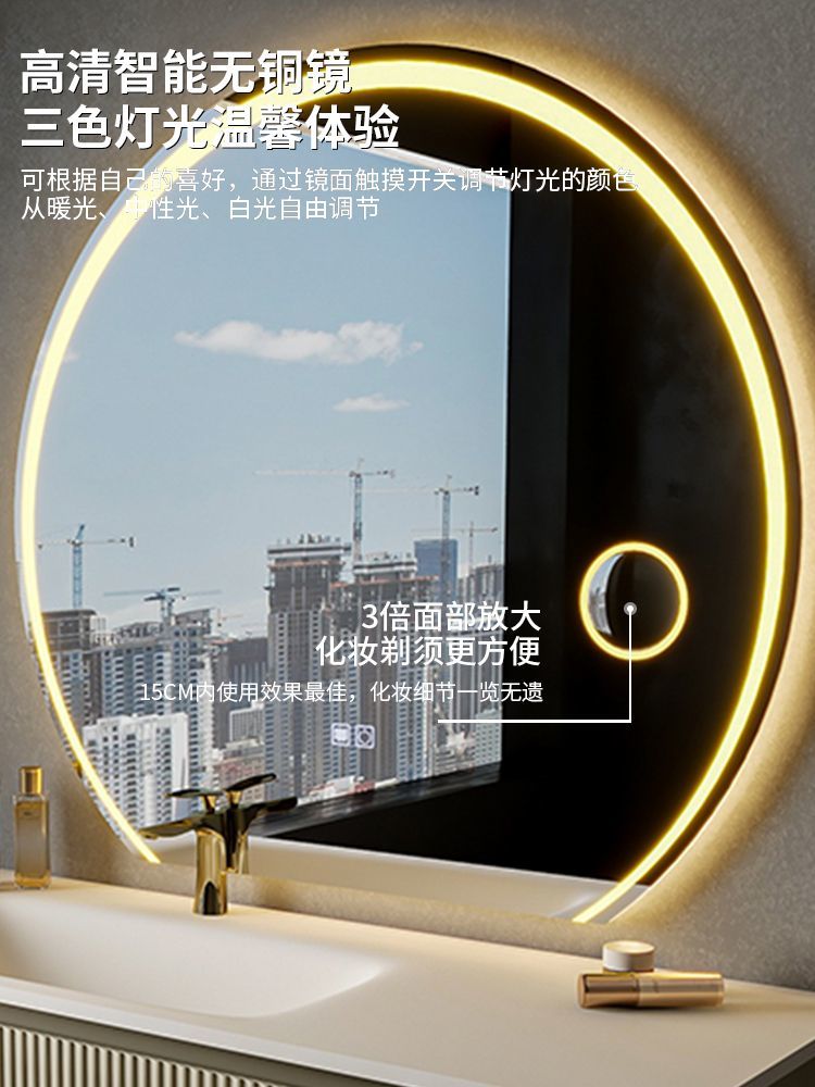 酒店风浴室柜洗手盆组合一体式橡木洗手盆组合吊柜肤感陶瓷一体盆