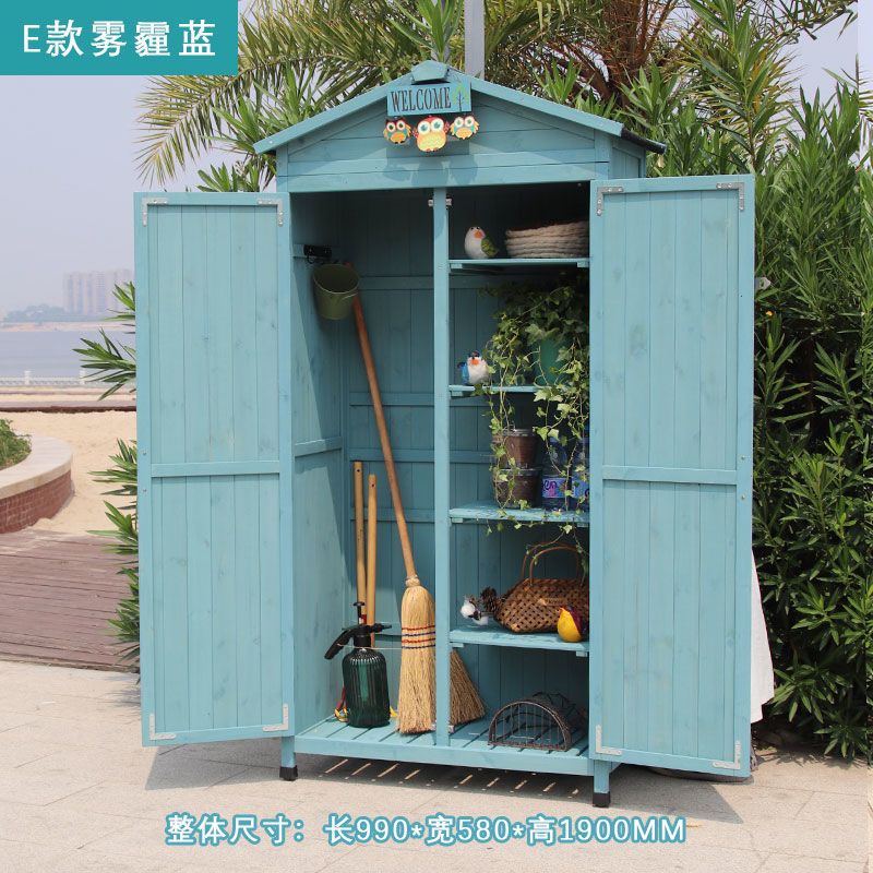 户外储物柜庭院花园防雨防晒工具柜杂物置物整理箱阳台室外收纳柜