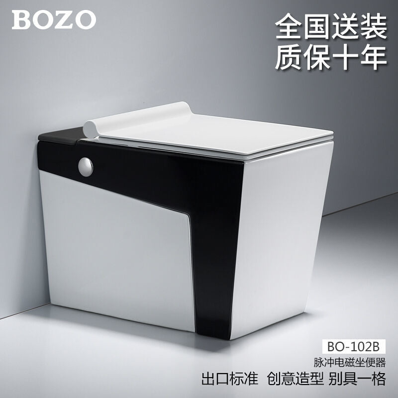 博致BOZO厕所马桶小户型节水坐便器家用卫生间电动脉冲超漩式马桶