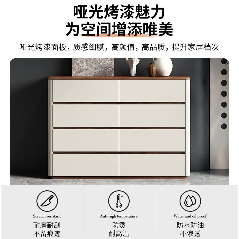 简约现代五斗柜客厅靠墙收纳柜法式复古卧室床尾床头储物抽屉柜