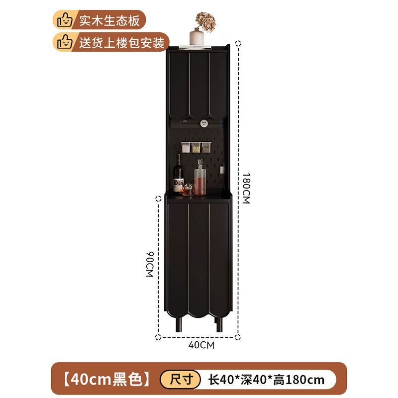 餐边柜靠墙一体储物柜客厅置物柜家用实木橱柜轻奢茶水柜咖啡柜