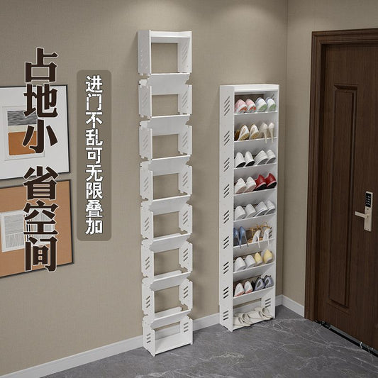 简易迷你门口窄小鞋架经济型省空间鞋柜出租屋墙角多层入门鞋架子