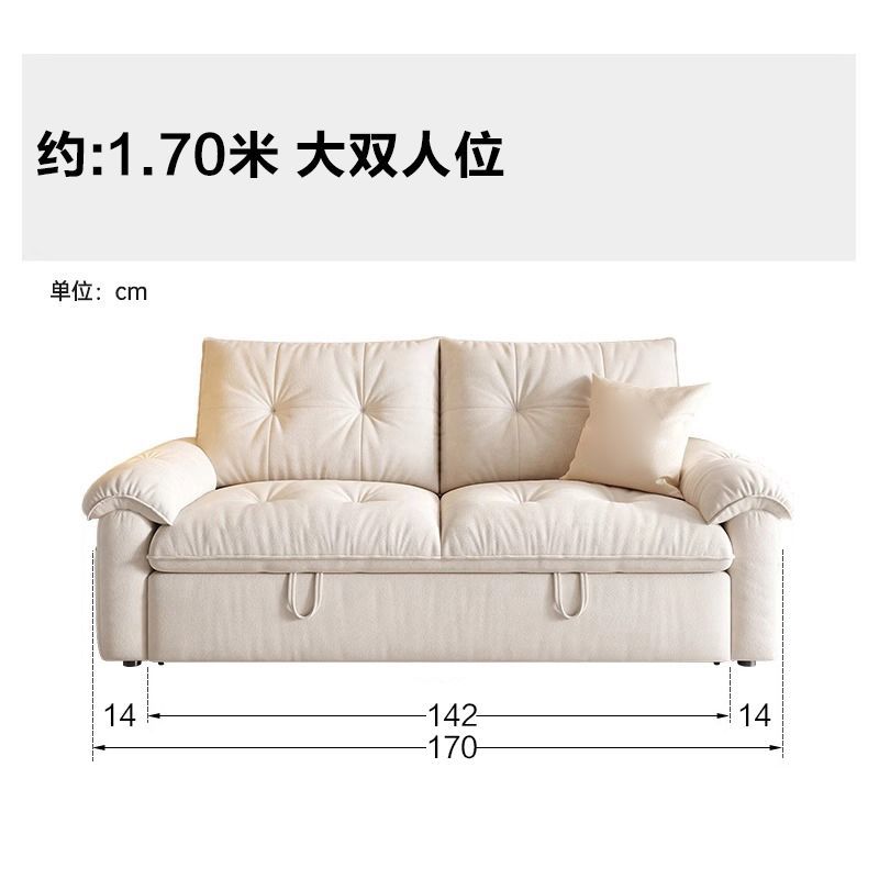 可拆洗沙发床客厅小户型可折叠两用沙发床云朵沙发2025爆款小沙发