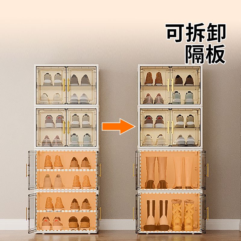 鞋柜门口进门家用结实耐用防尘鞋架多功能多层靠墙入户门收纳鞋盒