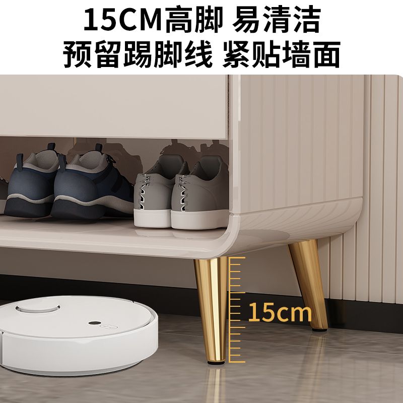 2025爆款烤漆入户鞋柜家用门口大容量收纳柜带换鞋凳沙发隔断柜