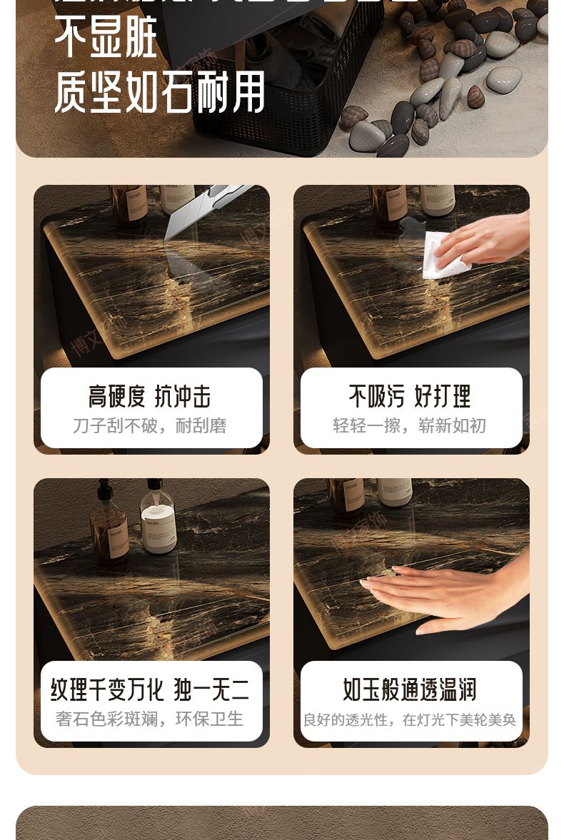 現代輕奢風實木浴室櫃組合衛浴洗漱臺陶瓷一體盆洗手洗臉檯盆櫃