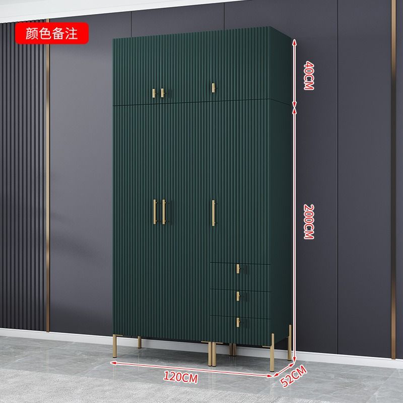 简约轻奢衣柜家用卧室用小户型简约柜子出租房用组装衣橱高级网红