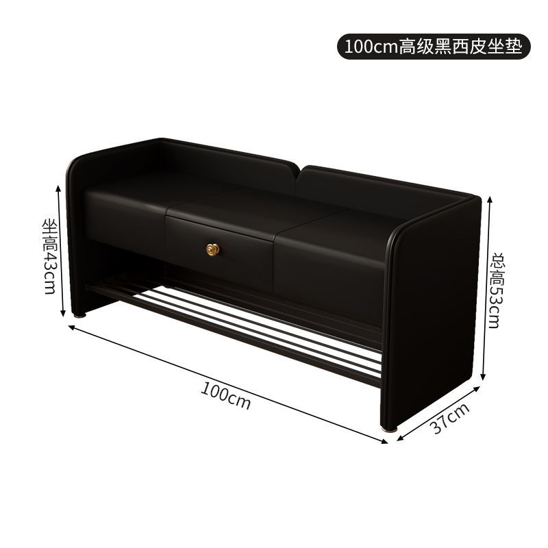 轻奢高级感换鞋凳家用门口换鞋凳可坐穿鞋凳鞋柜一体入户长条鞋凳