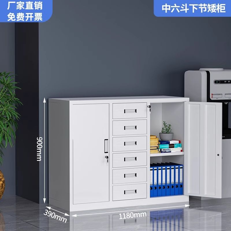 钢制文件柜铁皮柜子办公室资料柜凭证柜档案柜收纳书柜带锁储物柜