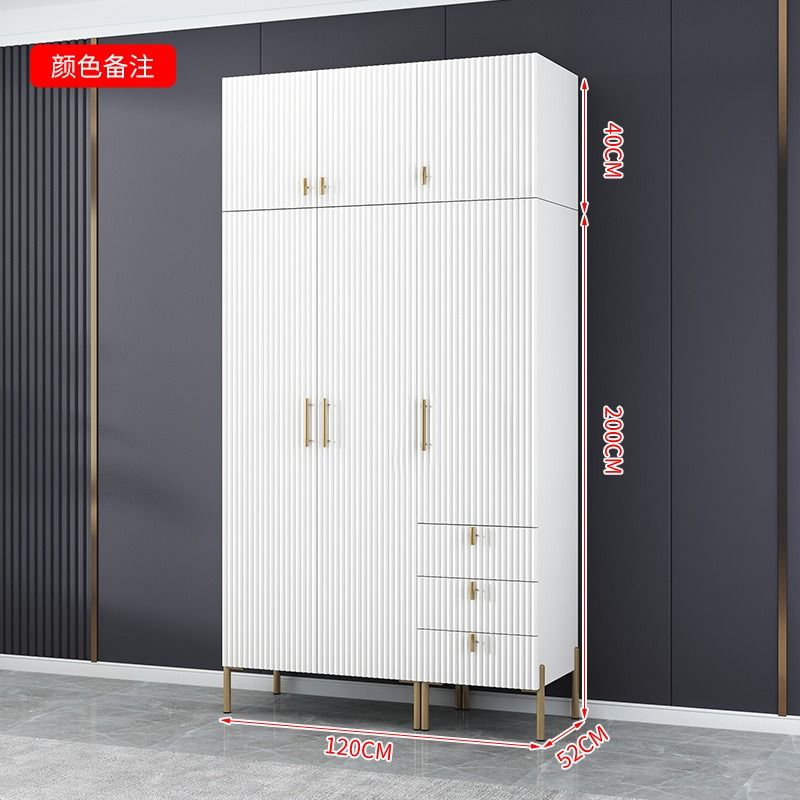 简约轻奢衣柜家用卧室用小户型简约柜子出租房用组装衣橱高级网红