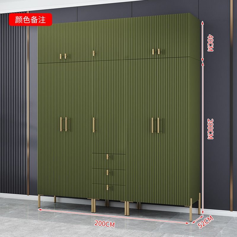 简约轻奢衣柜家用卧室用小户型简约柜子出租房用组装衣橱高级网红