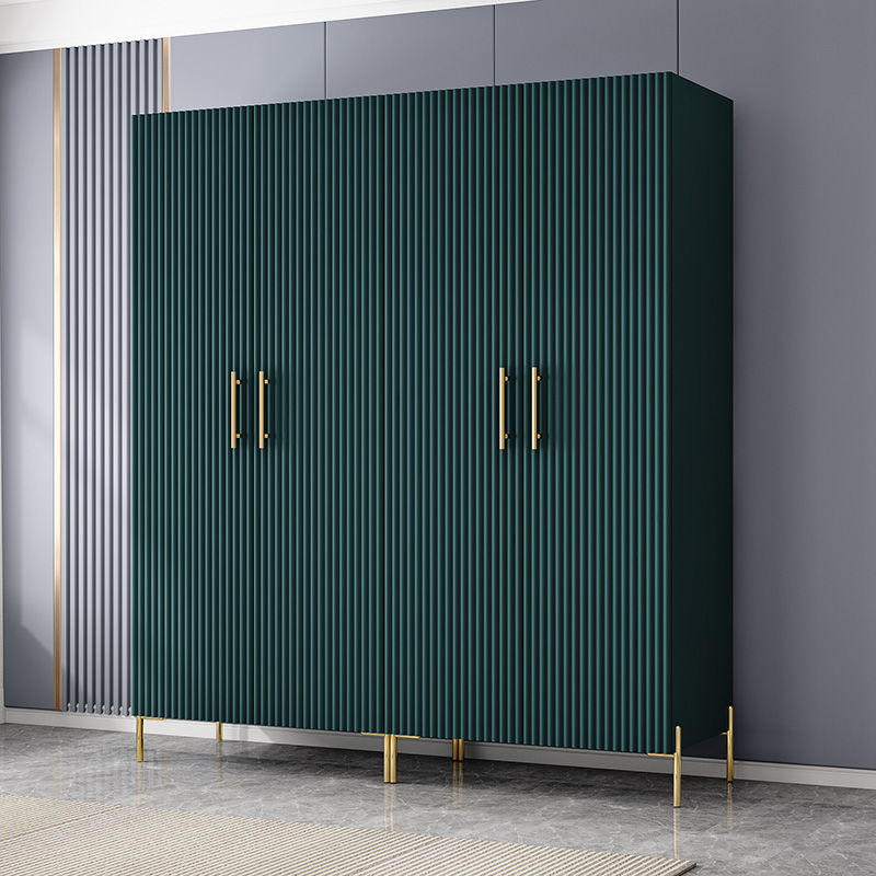 现代简约衣柜五门四门极简衣橱组合大衣柜家用卧室轻奢收纳柜子