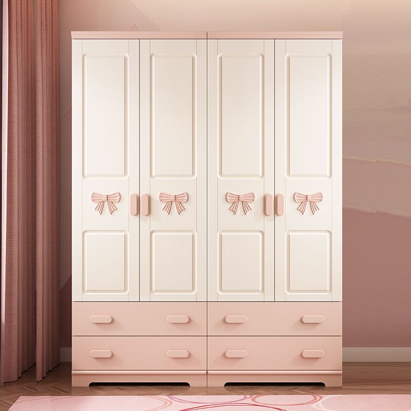 衣柜儿童大衣柜现代卡通卧室储物收纳柜小户型女孩家用衣橱0.8米