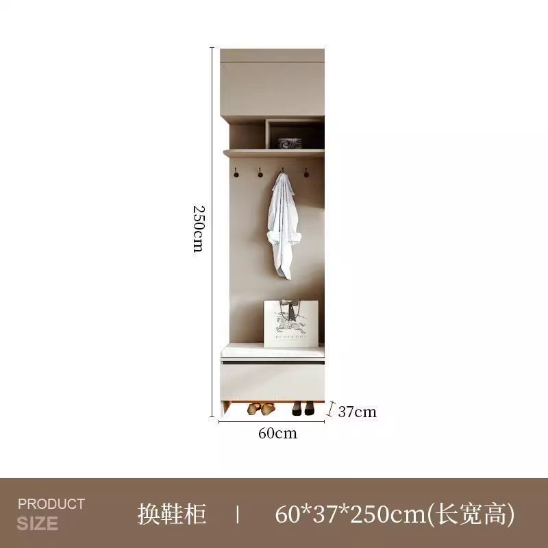 實木入戶門口鞋櫃家用餐邊櫃2025新款玄關櫃鞋櫃收納櫃一體靠牆