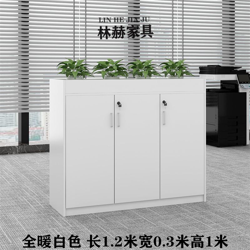 深圳可定做简约现代花槽柜矮柜文件资料柜工厂隔断办公室隔断柜