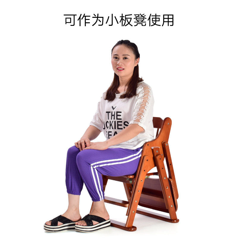宝宝餐椅实木可调档折叠多功能儿童餐椅便携式家用酒店婴儿坐椅