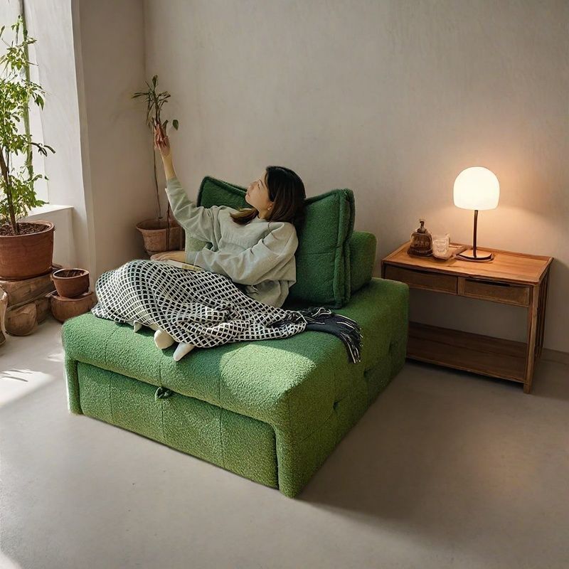 家用小沙发床单人折叠床小户型折叠可躺伸缩式客厅贵妃椅布艺沙发