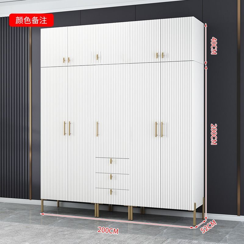 简约轻奢衣柜家用卧室用小户型简约柜子出租房用组装衣橱高级网红