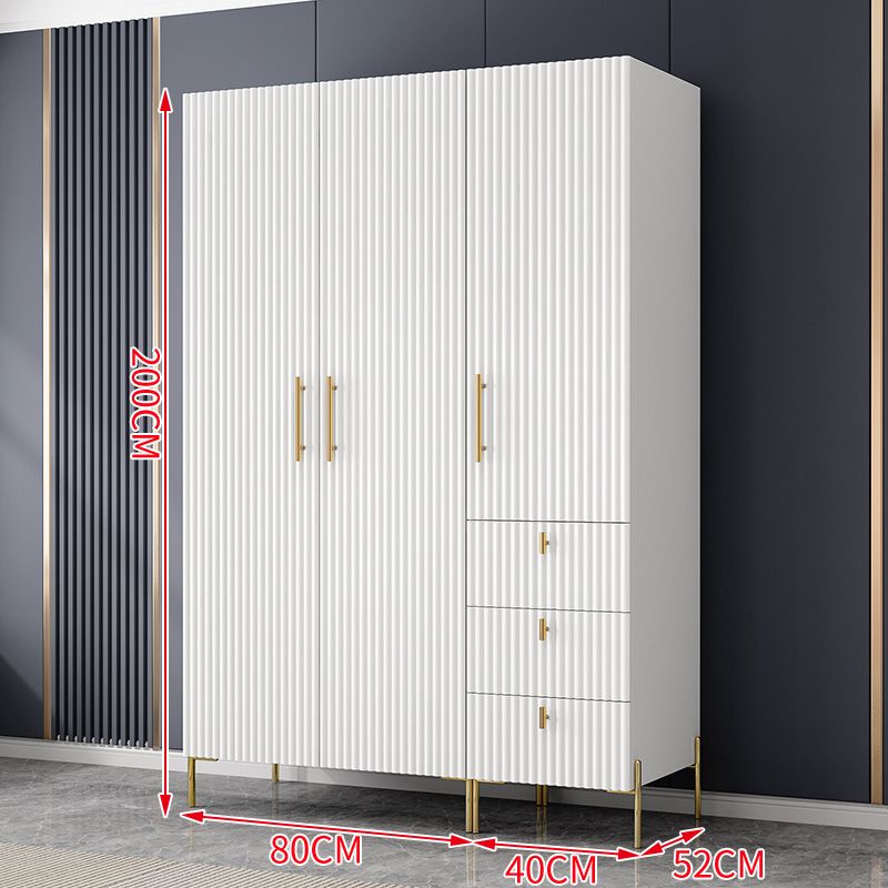 现代简约衣柜五门四门极简衣橱组合大衣柜家用卧室轻奢收纳柜子