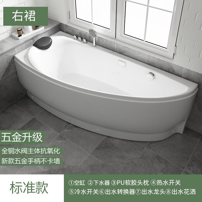 德国GONA家用亚克力小户型冲浪按摩浴缸恒温加热成人迷你泡澡浴盆