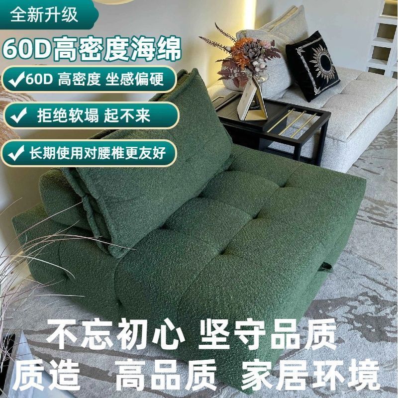 家用小沙发床单人折叠床小户型折叠可躺伸缩式客厅贵妃椅布艺沙发