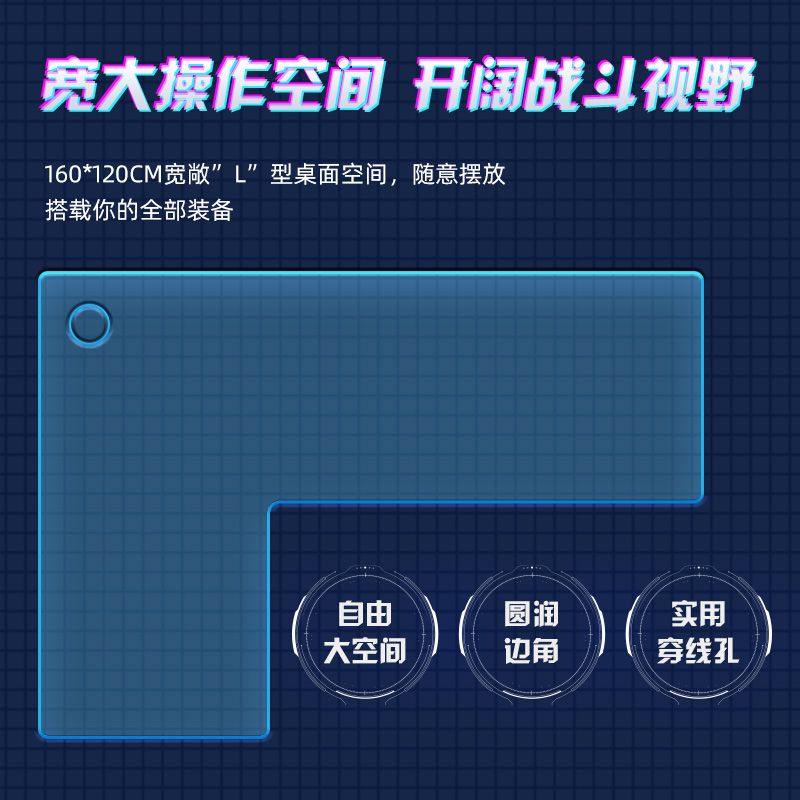 L型转角书桌家用台式电脑桌卧室学生双人写字桌小户型拐角办公桌