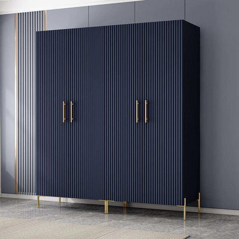 现代简约衣柜五门四门极简衣橱组合大衣柜家用卧室轻奢收纳柜子