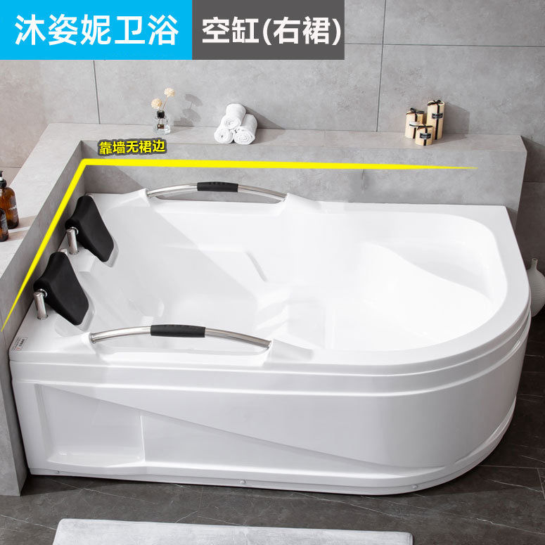 沐姿妮卫生间双人浴缸家用成人情侣超大酒店别墅加热恒温按摩浴缸