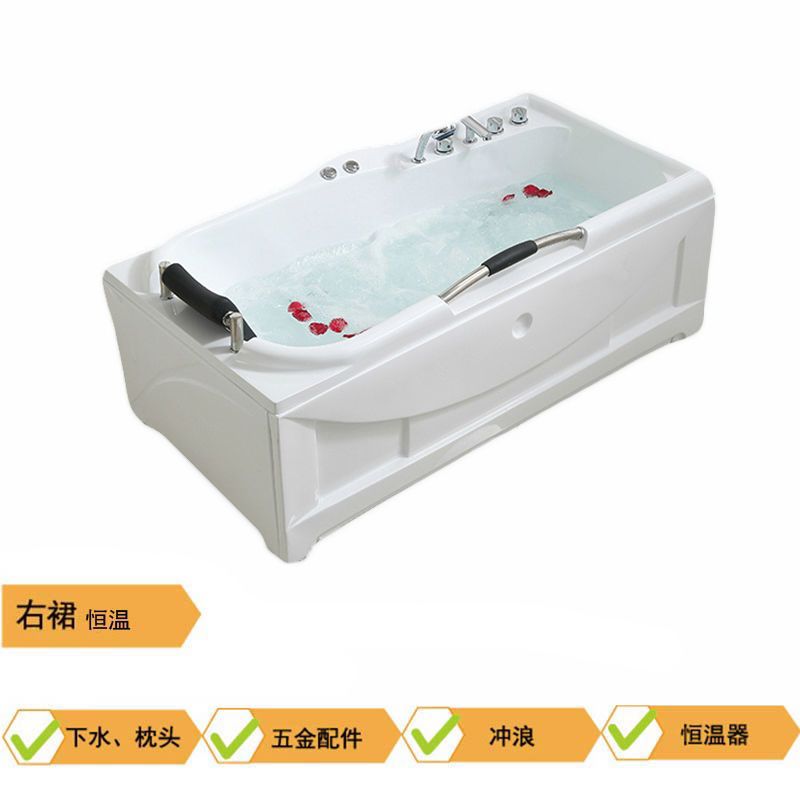 亞克力成人浴缸浴盆智能恆溫衝浪按摩浴缸情侶浴缸浴盆1.4-1.7米