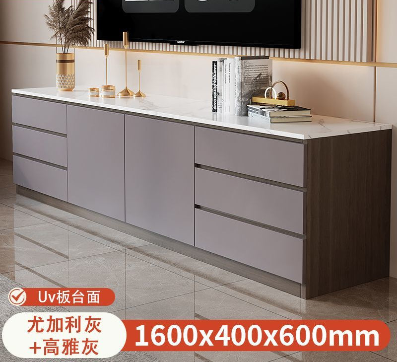 电视柜茶几组合现代简约客厅家用2025新款落地轻奢电视机柜子定制