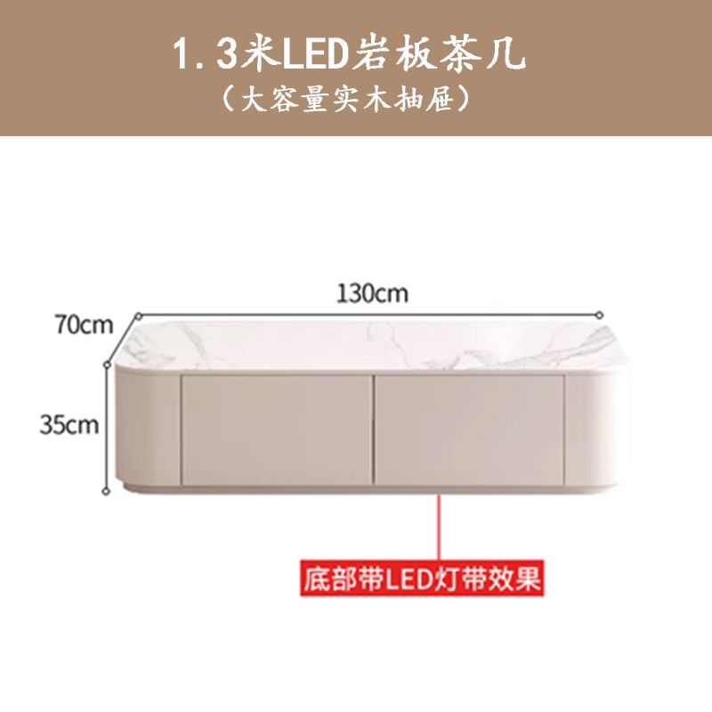 簡約客廳風電視櫃現代實木小戶型茶几組合高款白色臥室電視機地櫃
