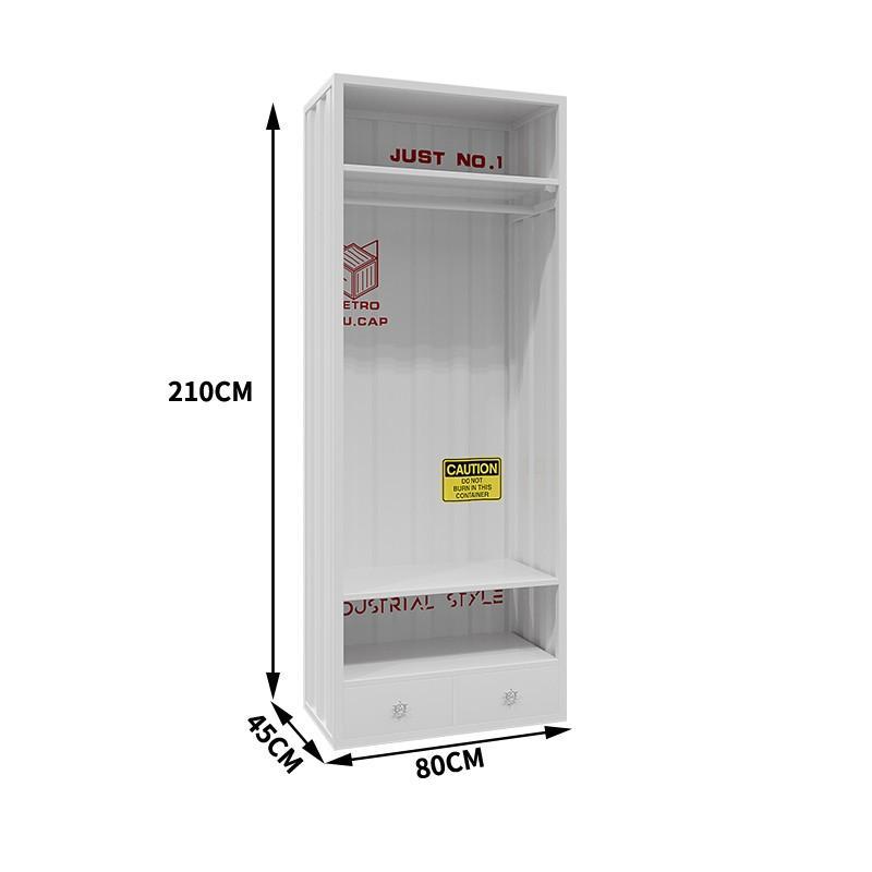 集装箱家用卧室更衣柜服装店健身房loft工业风衣橱收纳柜子储物柜