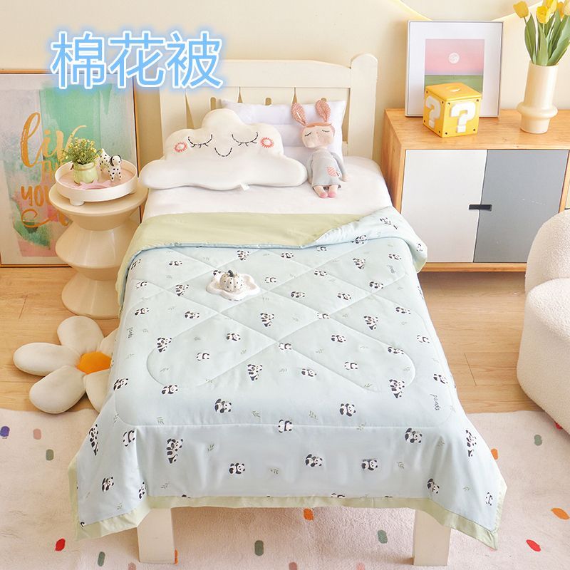 儿童幼儿园夏凉被婴儿宝宝夏季被子午睡薄款被芯空调被双层纱夏被