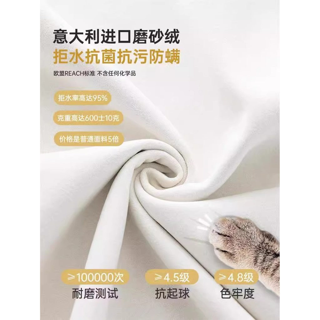 魯班01小戶型直排科技布沙發佈藝客廳落地款豆腐塊簡約沙發現代簡約
