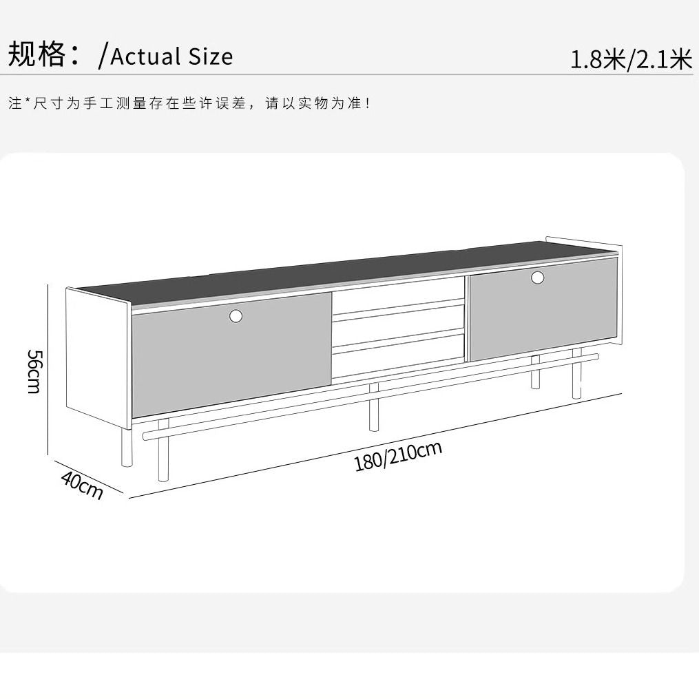 簡約現代覓谷實木中古風電視櫃巖板小戶型收納儲物櫃電視機櫃
