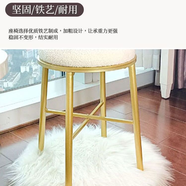 欧式绒布儿童椅卡通网红可爱家用椅子简约宝宝学习椅美甲梳妆椅子