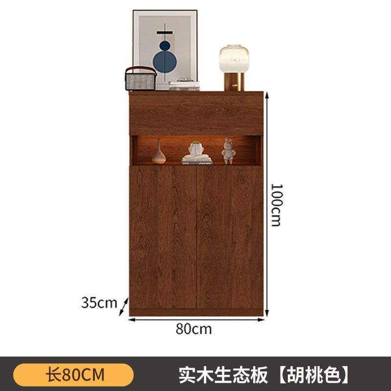 定製實木鞋櫃家用門口新款入戶大容量儲物櫃玄關收納陽臺多層鞋架