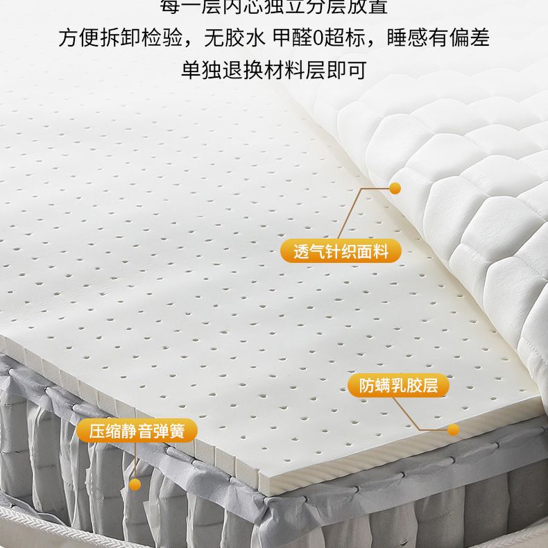 全拆壓縮彈簧捲包牀墊，加椰棕，加厚，靜音便攜午睡水洗