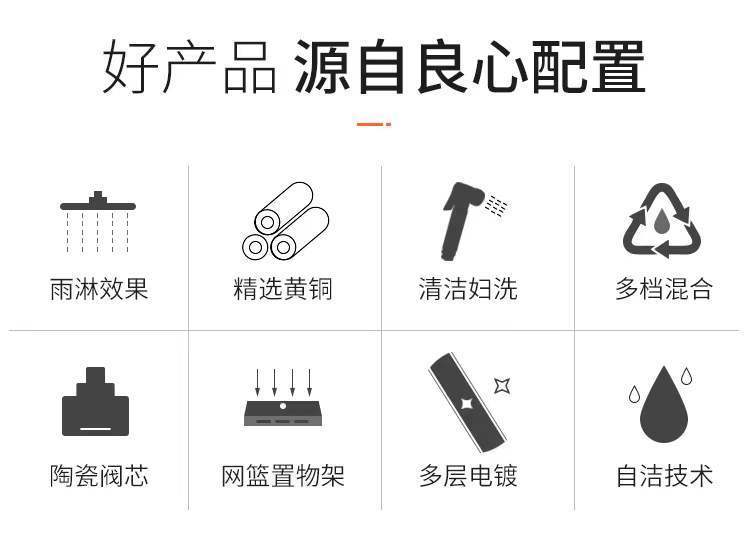 全銅淋浴花灑套裝家用增壓花曬噴頭恆溫淋雨浴霸衛生間浴室沐浴器