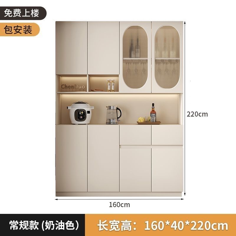 实木餐边柜一体靠墙现代简约客厅置物柜餐厅茶水柜酒柜收纳储物柜