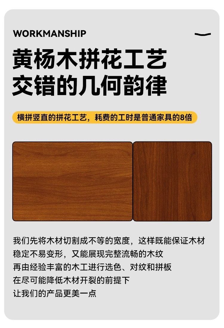 中古風實木柚木色電視櫃法式復古客廳高款地櫃柚木飾面全實木鬥櫃
